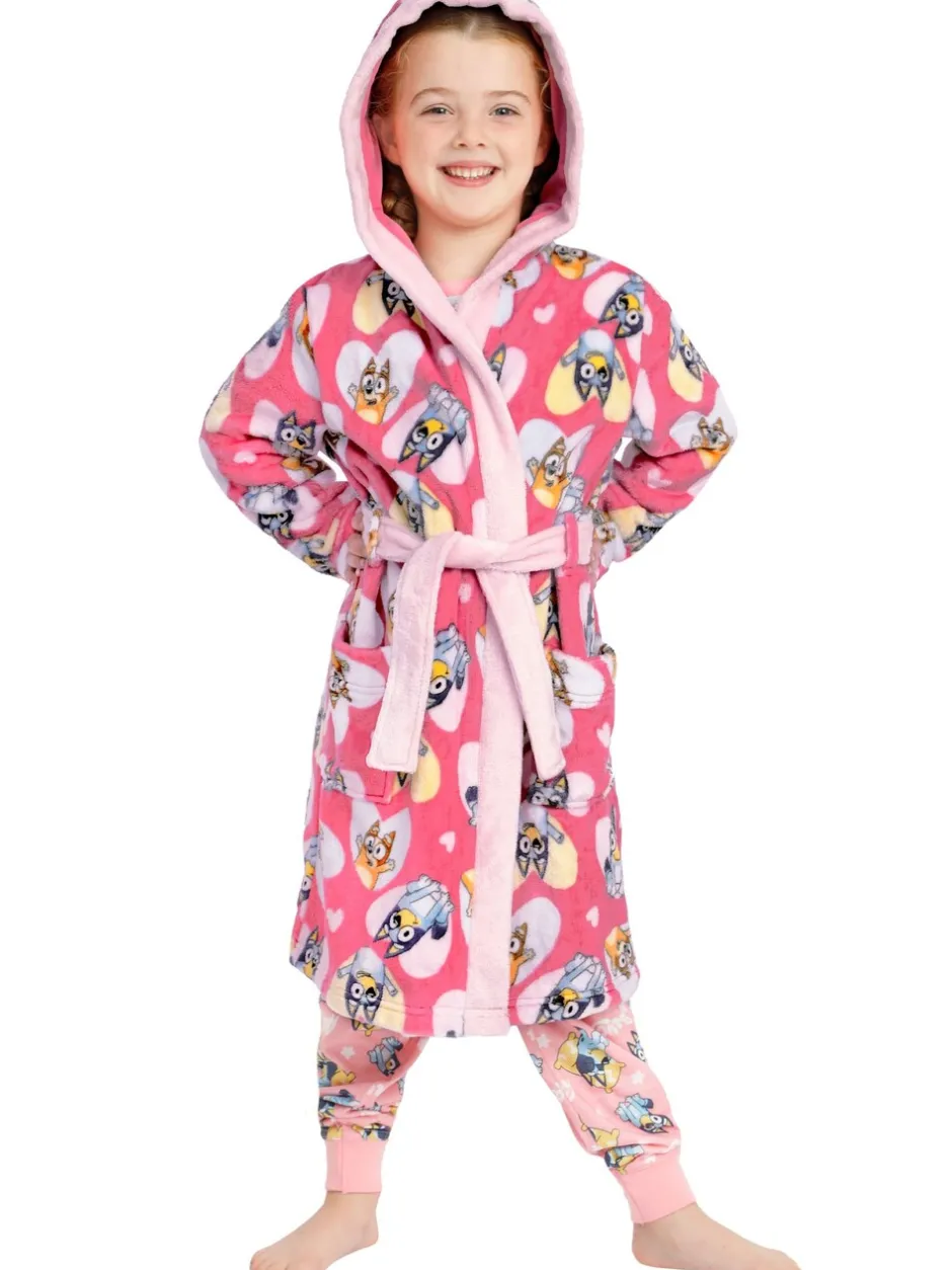 Kamerjassen|Character Bluey And Bingo Hearts Dressing Gown