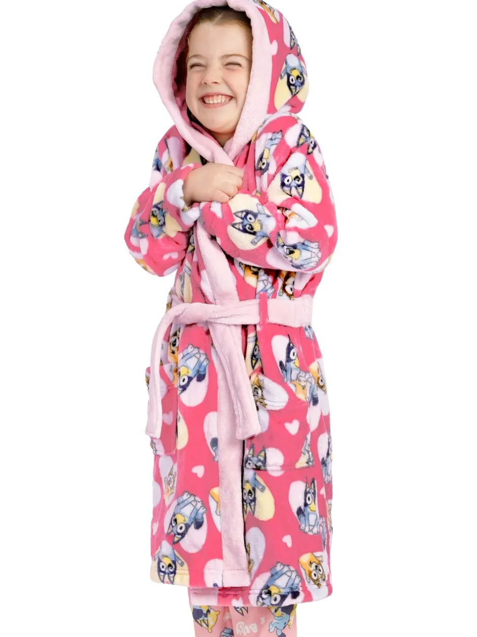 Kamerjassen|Character Bluey And Bingo Hearts Dressing Gown