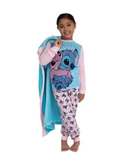 Kamerjassen*Character Disney Lilo And Stitch Dressing Gown And Pyjamas Set
