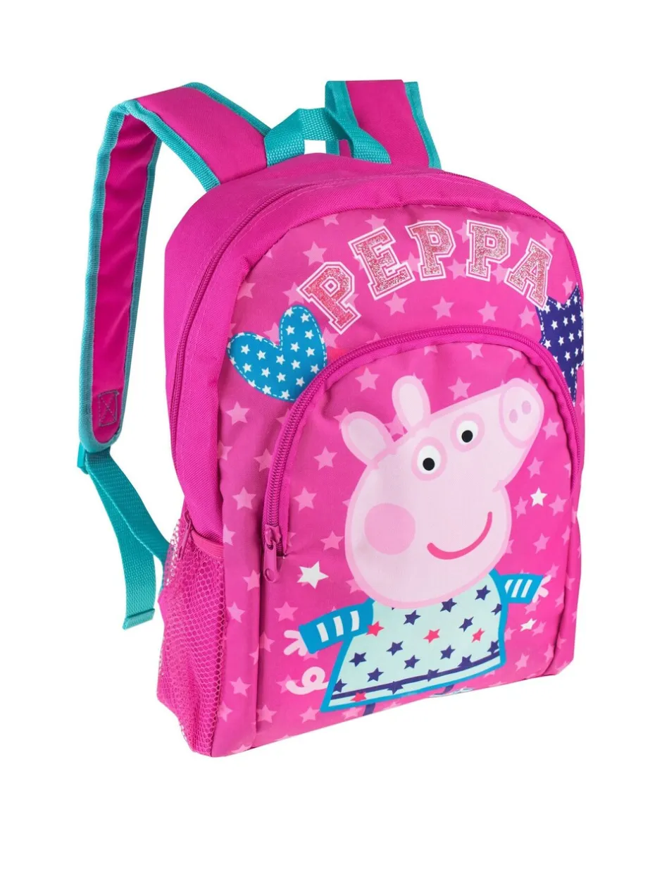 Tassen|Character rugzak met sterren en hartjes van Peppa Pig