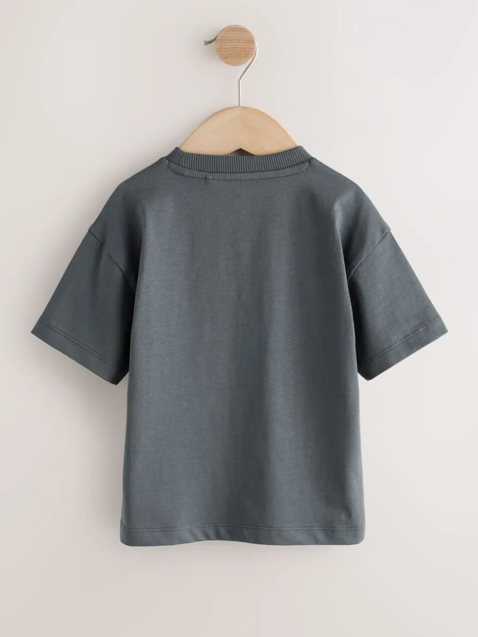 T-Shirts|Tops|Next Charcoal Grey Cool Slogan - Short Sleeve Small Graphic T-Shirt (3mths-7yrs)