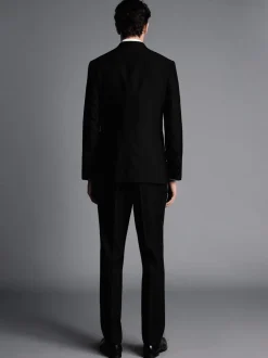 Smokings En Feestkleding|Charles Tyrwhitt - Slim-fit dinerkostuum met reverskraag: colbert