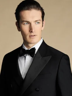Smokings En Feestkleding|Charles Tyrwhitt - Slim-fit double-breasted diner-kostuum: colbert