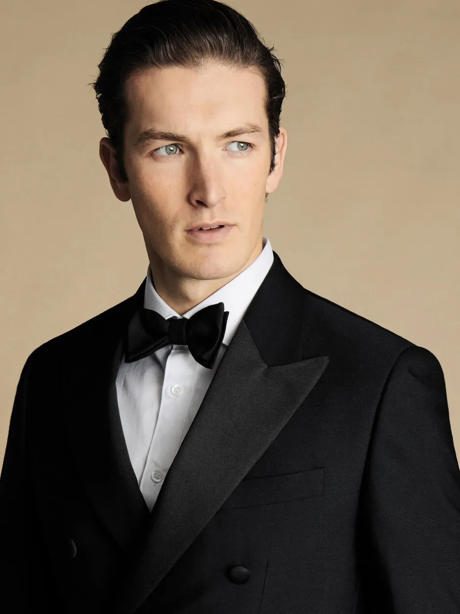 Smokings En Feestkleding|Charles Tyrwhitt - Slim-fit double-breasted diner-kostuum: colbert