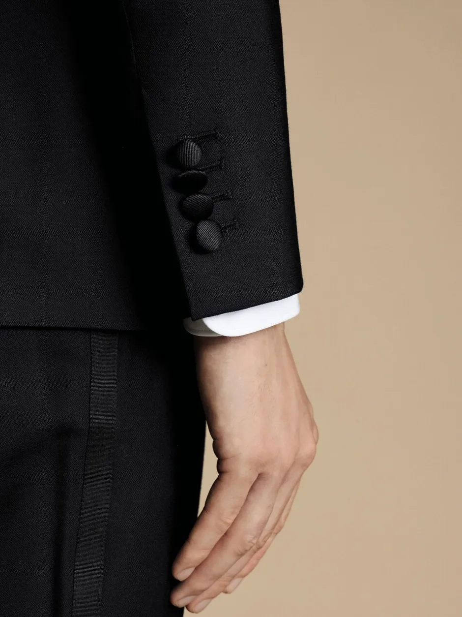 Smokings En Feestkleding|Charles Tyrwhitt - Slim-fit double-breasted diner-kostuum: colbert