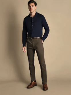 Formele Broek|Charles Tyrwhitt - Ultimate strijkvrije French chino met klassieke pasvorm
