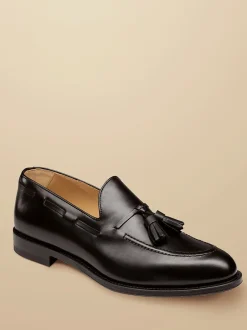 Formele Schoenen*Charles Tyrwhitt loafers van leer met kwastjes