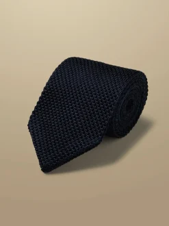 Stropdassen En Pochets*Charles Tyrwhitt smalle gebreide zijden das