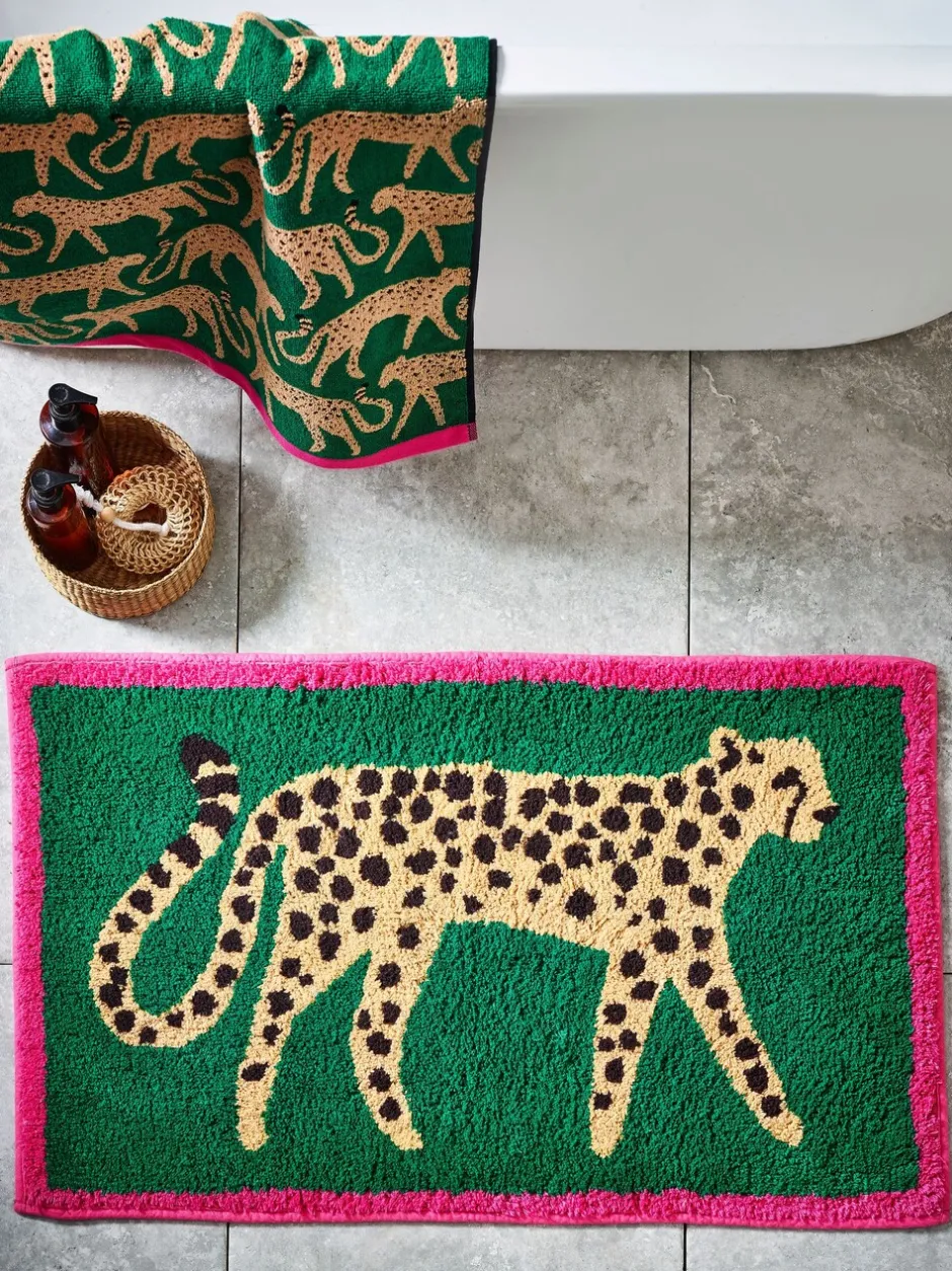 Handdoeken En Badmatten|Next Cheetah dierenprint mat