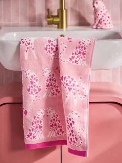 Handdoeken En Badmatten|Next Cheetah Valentines 100% Cotton Towel