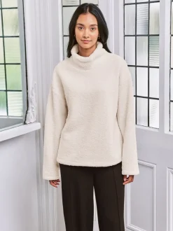 Hoody's En Sweatshirts|Chelsea Peers Borg Fleece High Neck Sweatshirt