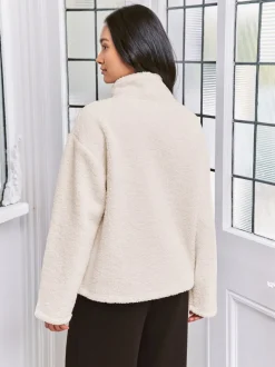 Hoody's En Sweatshirts|Chelsea Peers Borg Fleece High Neck Sweatshirt
