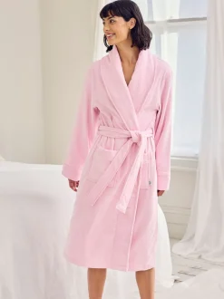 Badjassen|Chelsea Peers Cotton Towelling Embroidered Good Morning Dressing Gown