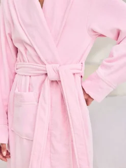 Badjassen|Chelsea Peers Cotton Towelling Embroidered Good Morning Dressing Gown