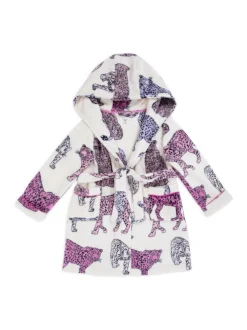 Kamerjassen|Chelsea Peers Kinder Fleece Kamerjas met Luipaardprint