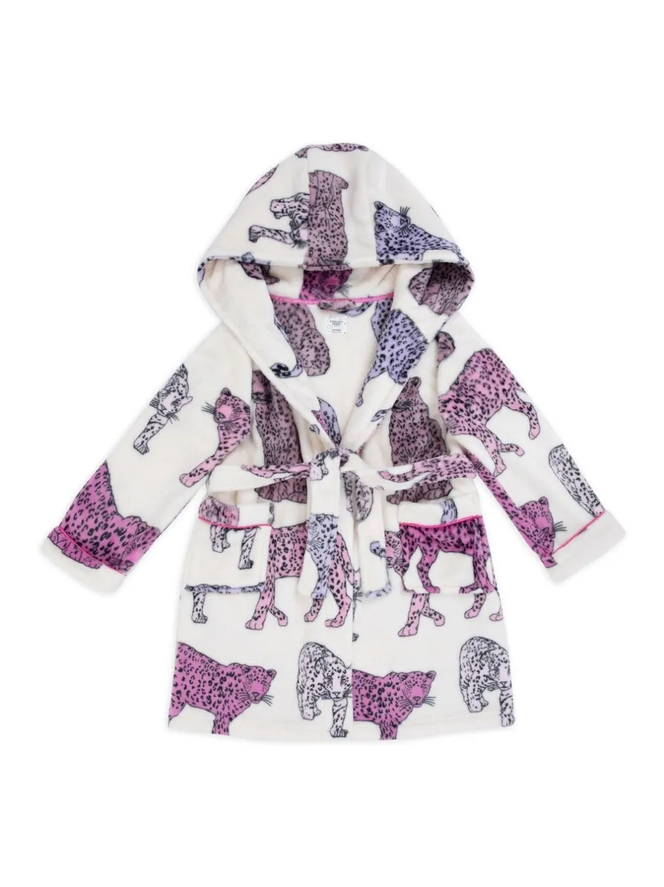 Kamerjassen|Chelsea Peers Kinder Fleece Kamerjas met Luipaardprint