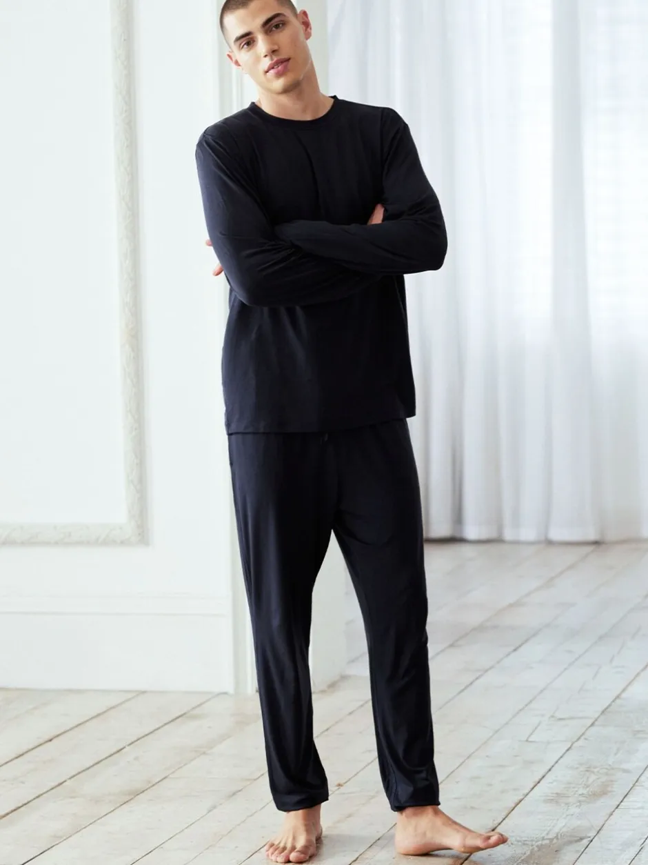 Pyjama's|Chelsea Peers TENCEL™ Modal Long Crew Neck Pyjama Set