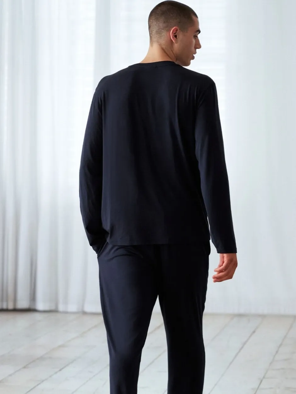 Pyjama's|Chelsea Peers TENCEL™ Modal Long Crew Neck Pyjama Set