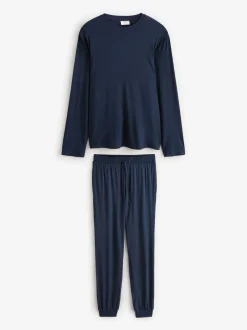 Pyjama's|Chelsea Peers TENCEL™ Modal Long Crew Neck Pyjama Set