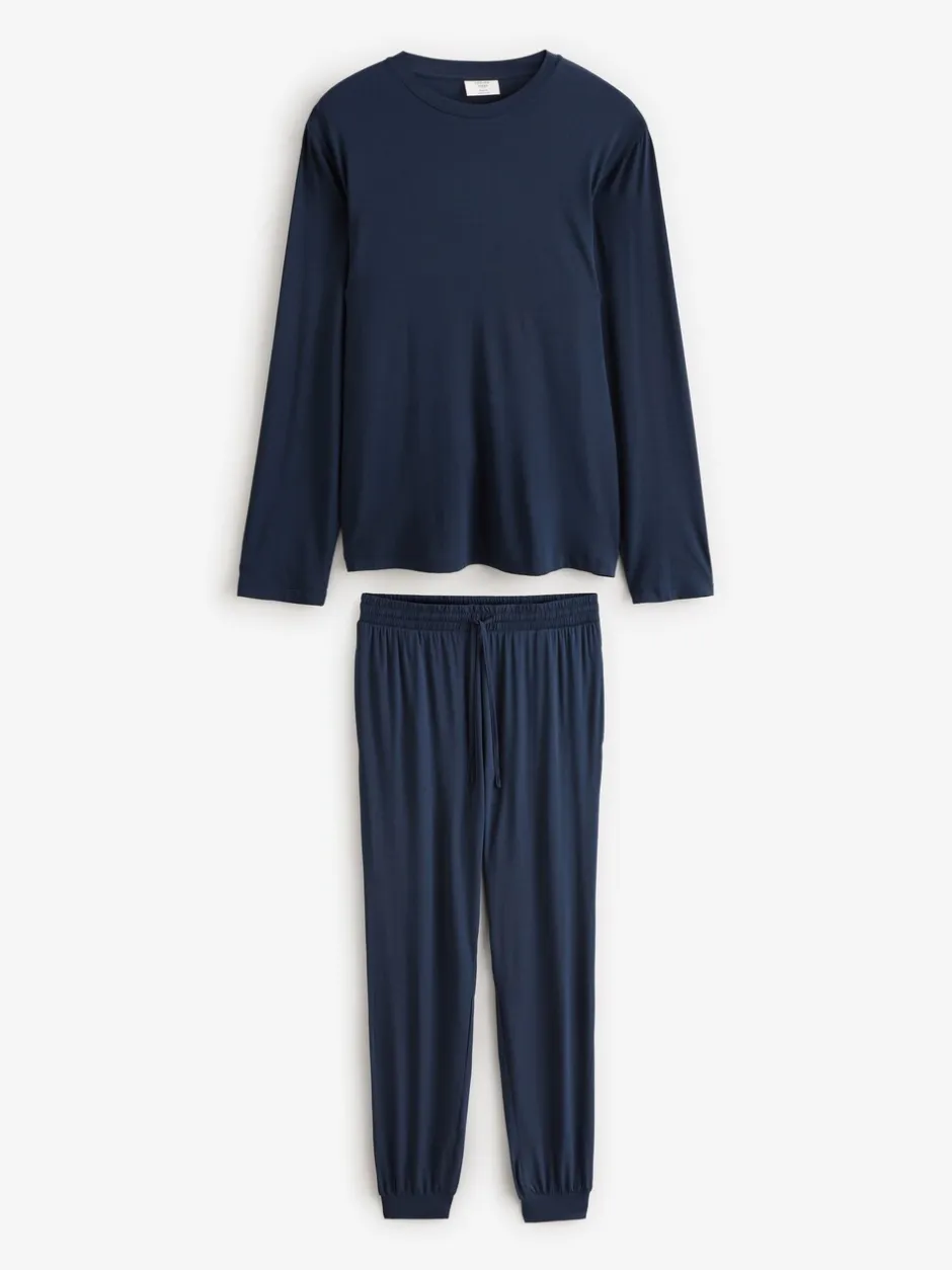 Pyjama's|Chelsea Peers TENCEL™ Modal Long Crew Neck Pyjama Set
