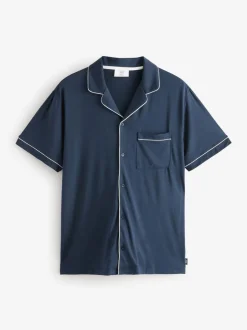 Pyjama's*Chelsea Peers TENCEL™ modal pyjamaset met korte mouwen en knopen