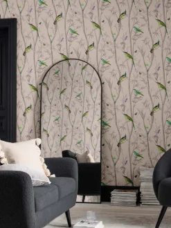 Behang*Next Chinoiserie Bird 10M Wallpaper Natuurlijk