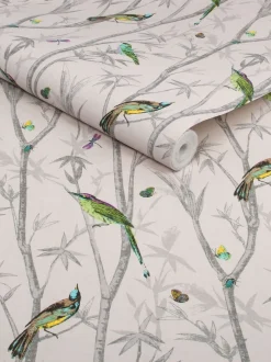 Behang*Next Chinoiserie Bird 10M Wallpaper Natuurlijk