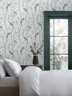 Behang|Next Chinoiserie Bird 10M Wallpaper Blauw