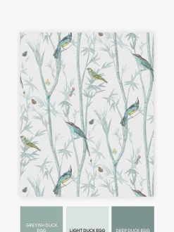 Behang|Next Chinoiserie Bird 10M Wallpaper Blauw