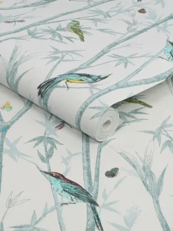 Behang|Next Chinoiserie Bird 10M Wallpaper Blauw