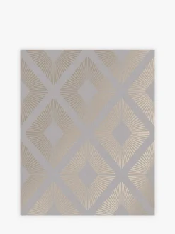 Behang*Next Chique geometrisch ruitbehang 10M Grijs