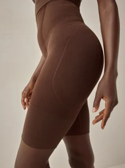 Shapewear|Next - Vormgevende naadloze slip voor gladdere dijen met stevige buikcorrectie Chocolade nude