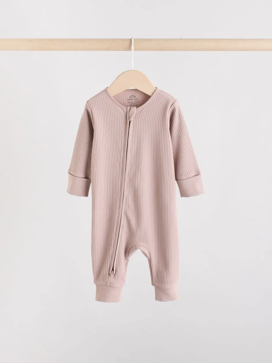 Multipacks|Babypakjes En Babypyjama's|Next Chocoladebruin - 3 Pack Baby slaappakken (0mnd-3jr)