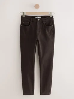 Jeans|Next - Authentieke relaxed skinny jeans Chocoladebruin
