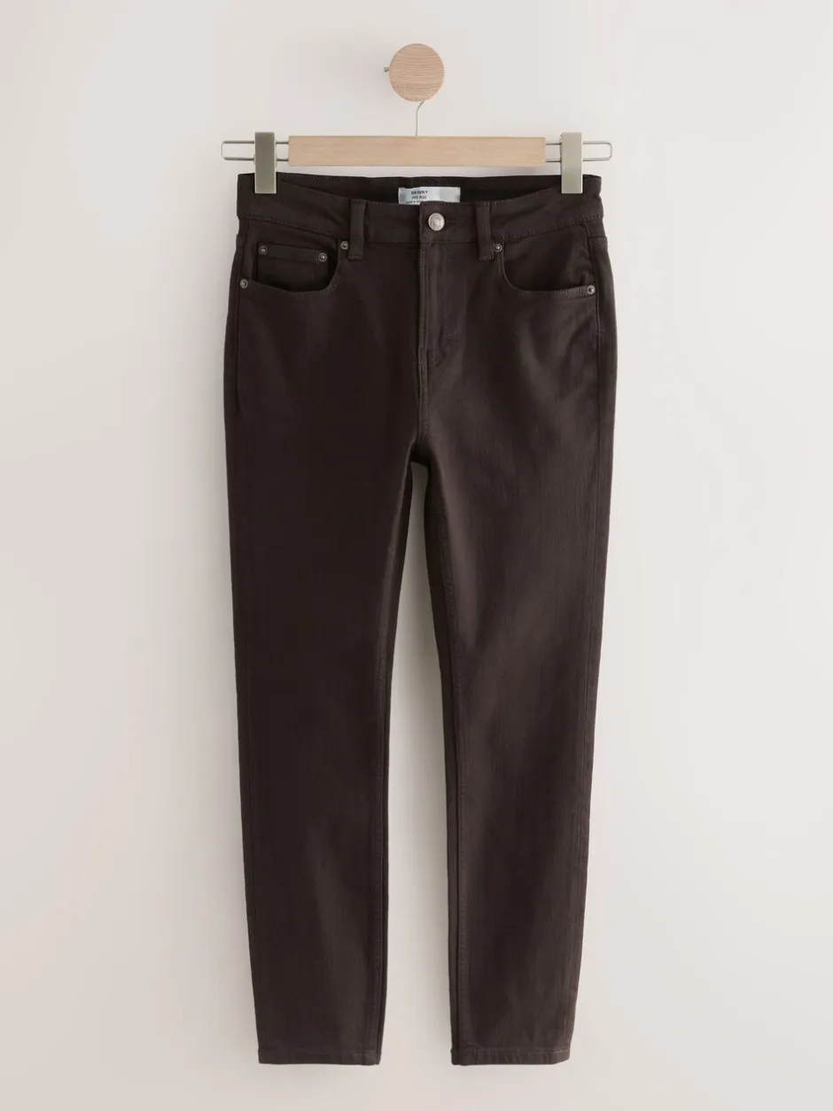 Jeans|Next - Authentieke relaxed skinny jeans Chocoladebruin