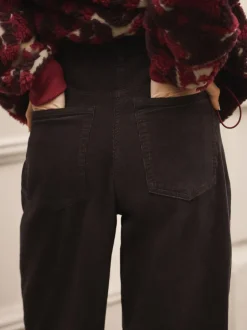 Broeken*Next - Corduroy broek met wijde pijpen Chocoladebruin