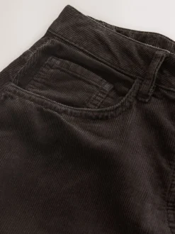 Broeken*Next - Corduroy broek met wijde pijpen Chocoladebruin