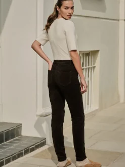 Broeken|Next - Corduroy skinny broek Chocoladebruin