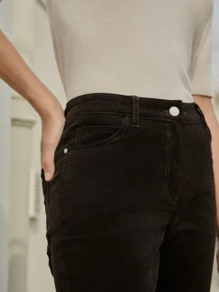 Broeken|Next - Corduroy skinny broek Chocoladebruin