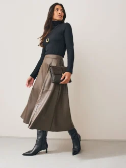 Tassen En Portemonnees*Next - Crossbodytas met imitatie krokodillenleer Chocoladebruin