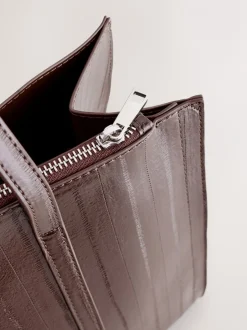 Tassen En Portemonnees*Next - Draagtas met structuur Chocoladebruin