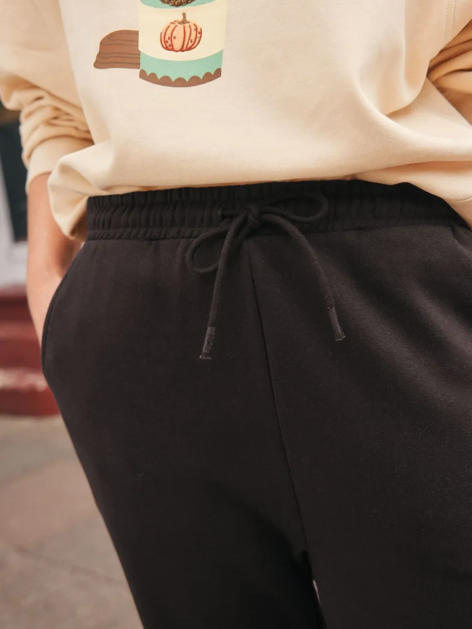 Leggings En Joggingbroeken|Next - Essentiële jersey joggingbroek met manchetten Chocoladebruin