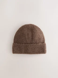 Mutsen, Handschoenen En Sjaals|Next Chocoladebruin - Fluffy beanie-muts (1-16jr)