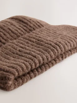 Mutsen, Handschoenen En Sjaals|Next Chocoladebruin - Fluffy beanie-muts (1-16jr)