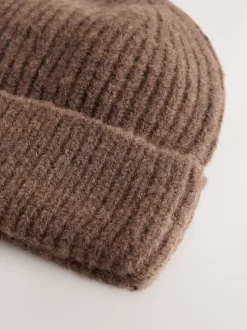 Mutsen, Handschoenen En Sjaals|Next Chocoladebruin - Fluffy beanie-muts (1-16jr)