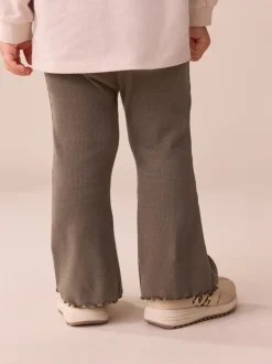 Broeken En Leggings*Next Chocoladebruin - Geribbelde flare legging (3 mnd-7 jr)