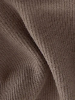 Broeken En Leggings*Next Chocoladebruin - Geribbelde flare legging (3 mnd-7 jr)