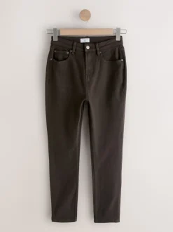 Jeans|Next - Hourglass Mid Rise Skinny Jeans Chocoladebruin