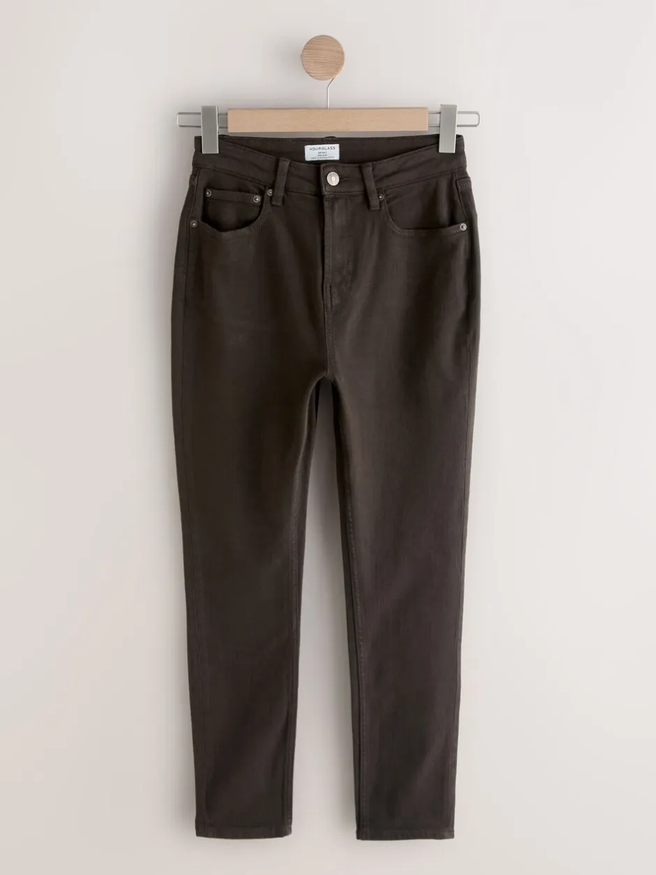 Jeans|Next - Hourglass Mid Rise Skinny Jeans Chocoladebruin