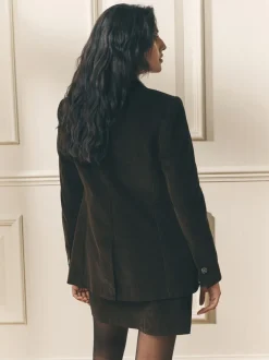 Jassen En Jacks|Laura Ashley - Heritage Dogtooth Check Blazer with Wool Chocoladebruin